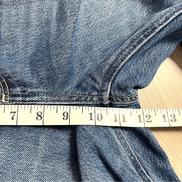 Paige Jeans Women’s 27 Noella Sledge Destructed Distressed Denim Straight Crop - Picture 11 of 12